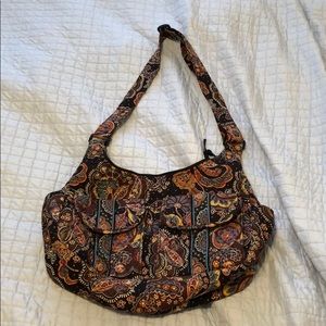 Vera Bradley Brown & Black paisley pattern